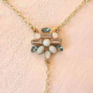 Charming Charlie Lariat "Y" Style Long Necklace Goldtone